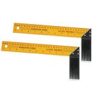 2 Esquadro Metálico 30cm 12pol Para Marcenaria E Serralheria 2 Esquadro Metálico 30cm 12pol Para Marcenaria E Serralheria