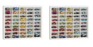 2 Estante Luxo Para 45 Hot Wheels Miniaturas Cor Branca P-01