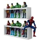 2 Estantes Infantis Quarto Criança Organizador de Brinquedos Bonecos 55cm