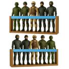 2 Estantes organizadoras para brinquedos bonecos super heróis, Marvel, Barbie Nicho Prateleira decorativa para quarto infantil, escola, creche MDF