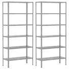 2 Estantes Para Livros Almoxarifado Quarto Escritório Loja Sala Armário De Aço Multiuso 6 Prateleiras Resistente 70cm 2 Estantes Para Livros Almoxarifado Quarto Escritório Loja Sala Armário De Aço Multiuso 6 Prateleiras Resistente 70cm