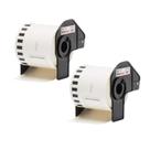 2 Etiqueta Compativel Uso Brother Ql800 Ql810 Dk-22251 2 cor