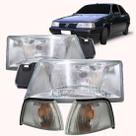 2 Farol Tempra + 2 Lanterna Pisca Cristal 1991 1992 1993 1994 1995