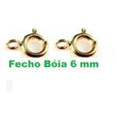 2 Fechos Bóia Ouro 18 kilates 6 mm Para Cordões e Pulseiras 2 Fechos Bóia Ouro 18 kilates 6 mm Para Cordões e Pulseiras