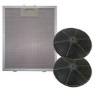 2 Filtro Aluminio + 2 Carvão Para Coifa Philco PCO90G