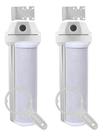 2 Filtros Cavalete Caixa Dágua Carvão Ativado Prata Coloidal 2 Filtros Cavalete Caixa Dágua Carvão Ativado Prata Coloidal