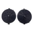 2 Filtros De Carvão Ativado 12cm Coifa De Parede Fischer Fit