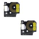 2 Fita Rotulador Dymo COMPATIVELAmarela 45018 COLORPOP LM210