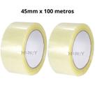 2 Fitas Adesivas 45mm X 100 metros - 2 Rolos