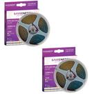 2 Fitas Led Luz Quente 2700k 5m 22w 220lm 24v Save Energy