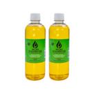 2 Fluídos Citronela 500ml Vela Lamparina Para Cozinha Quarto Sala