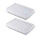 2 Forma De Gelo Grande 40 Cubos Com Tampa Reforçada 2 Forma De Gelo Grande 40 Cubos Com Tampa Reforçada