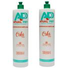 2 Frasco Almotolia Diluidor Banho Atual Pet