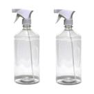 2 Frasco Borrifador Spray 1000ml Cilíndrico Gatilho