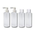 2 Frasco Pote Fliptop 2 Válvula Pump 100ml Cilíndrico Viagem