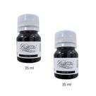 2 Frascos - 35ml - Tinta Distinta Aquarela Liquida Preta