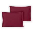 2 Fronhas com Abas 3 Lados 90cmx50cm Percal 180 Fios