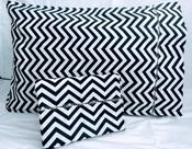 2 Fronhas King 90x50 100% Algodão 150 Fios Ponto Palito Chevron 2 Fronhas King 90x50 100% Algodão 150 Fios Ponto Palito Chevron