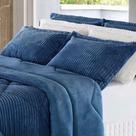 2 Fronhas Plush/Soft Canelada Microfibra Porta Travesseiro