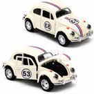 2 Fuscas de Ferro Herbie Clássico Fricção Abre Portas e Capô
