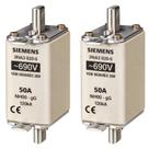 2 Fusível NH Siemens 80A Classe gG 690V NH00 Siemens