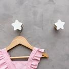 2 Ganchos de parede estrela infantil decoração bebê 2Esbb15c
