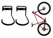 2 Ganchos Suporte Bike Pendurar Parede Vertical Resistente