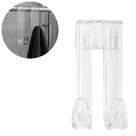 2 Ganchos Transparente Cabide Encaixável para Pendurar