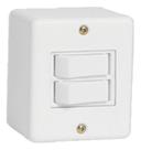 2 Interruptor Paralelo Duplo Sobrepor 6A Sistema X Canaleta