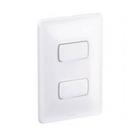 2 Interruptores Paralelos 4x2 10A 250V Zeffia - 680106 - PIAL