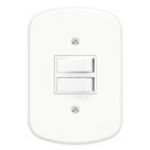 2 Interruptores Simples 10A 250 Volts Blanc - 0627 - FAME