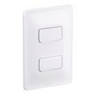 2 Interruptores Simples 10A Branco Zeffia Pial