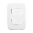 2 Interruptores Simples com Placa Branca - DC-8100/5 - DICOMPEL