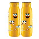 2 Jarra Garrafa De Água Suco Geladeira Tampa Higiênica 1,4l