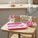 2 Kit Alimentação Infantil Prato Copo Talher Bpa Free Rosa 2 Kit Alimentação Infantil Prato Copo Talher Bpa Free Rosa