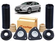 2 kit batente coifa dianteiro focus 2014 a 2019 c/ coxim rol