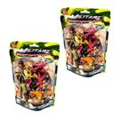 2 kit boneco infantil cartela para menino soldados divertidos coloridos lembrancinha festa 47 peças