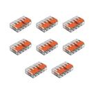 2 Kit Conector Para 5P 32A 440 4mm RIG 4 Peças Wago 221-415