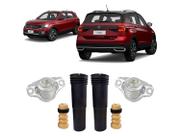 2 Kit Coxim Batente Coifa Traseiro T-Cross 2019 2020 2021 22 2 Kit Coxim Batente Coifa Traseiro T-Cross 2019 2020 2021 22