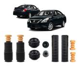 2 Kit Coxim Dianteiro Batente Traseiro Versa 2011 2012 2013