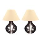 2 Kit Luminárias Abajur Decoração Quarto Enfeites