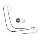 2 Kit Reparo Audi A3 2 Portas Lado Esquerdo p Máquina do Vidro Elétrico Código : RTX 0109