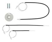2 Kit Reparo Gol G3 - 4 Portas Dianteiras p/ Máquina de Vidro Eletrico 3 cabos Cód: 0125