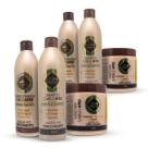 2 Kit Tratamento Cabelo Afro Mais Força Salon Maycrene 6x500ml
