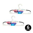 2 Kits Cabide Antideslizante 3 peças Supreme Branco