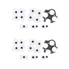 2 Kits Completos de Borrachas Condutivas BDM-020 Compatíveis com Controle de PlayStation 5 Ps5