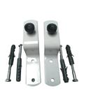 2 Kits de Suportes para Tranca de Porta e Janela Branco