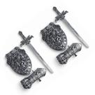 2 Kits Medieval Espada Manopla Escudo Grifo Infantil JR0955