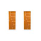 2 Kits Porta de Madeira Decorada 215x65cm com Batente de Aço 06cm Cantareira 2 Kits Porta de Madeira Decorada 215x65cm com Batente de Aço 06cm Cantareira