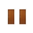 2 Kits Porta de Madeira Lisa 215x74cm com Batente de Mdf Ultra 10cm Melamínica